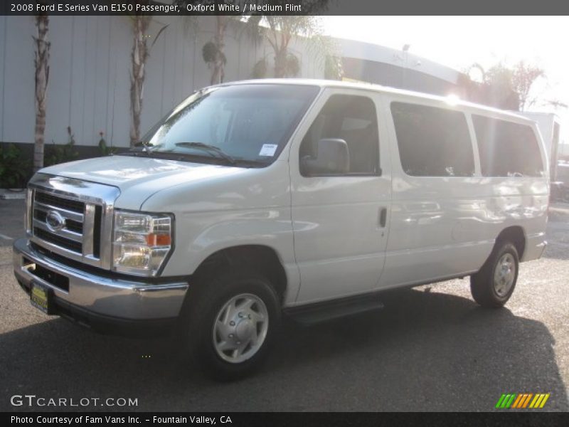 Oxford White / Medium Flint 2008 Ford E Series Van E150 Passenger