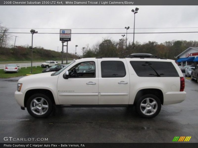 White Diamond Tricoat / Light Cashmere/Ebony 2008 Chevrolet Suburban 1500 LTZ 4x4