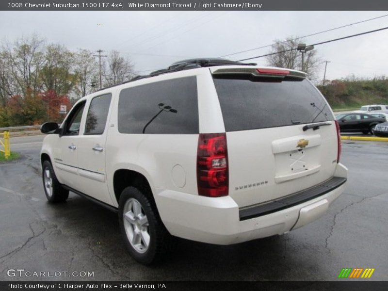 White Diamond Tricoat / Light Cashmere/Ebony 2008 Chevrolet Suburban 1500 LTZ 4x4