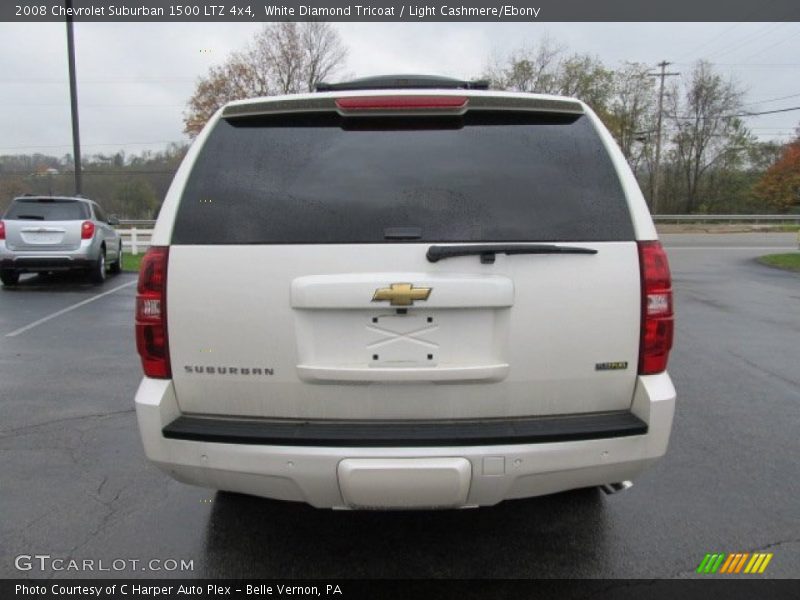 White Diamond Tricoat / Light Cashmere/Ebony 2008 Chevrolet Suburban 1500 LTZ 4x4