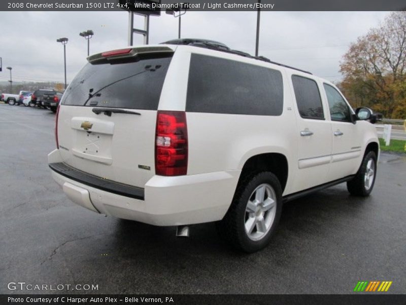 White Diamond Tricoat / Light Cashmere/Ebony 2008 Chevrolet Suburban 1500 LTZ 4x4