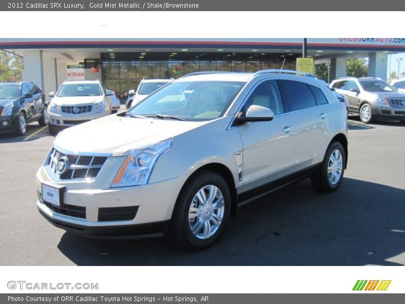 Gold Mist Metallic / Shale/Brownstone 2012 Cadillac SRX Luxury