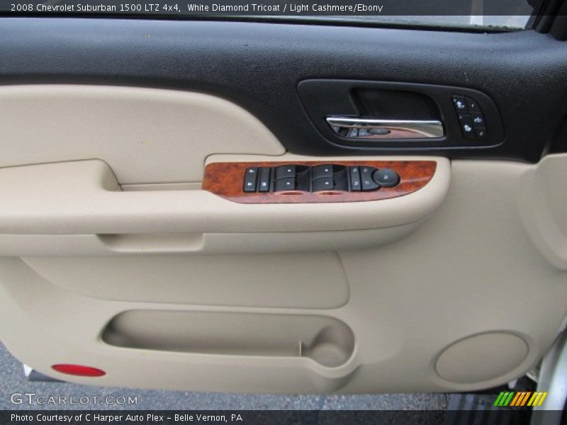White Diamond Tricoat / Light Cashmere/Ebony 2008 Chevrolet Suburban 1500 LTZ 4x4