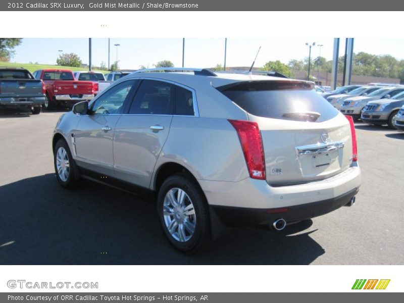 Gold Mist Metallic / Shale/Brownstone 2012 Cadillac SRX Luxury