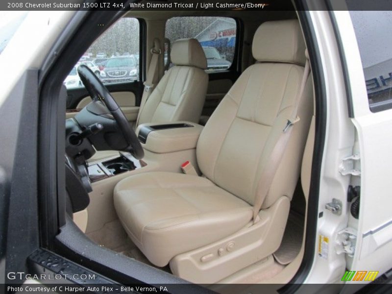 White Diamond Tricoat / Light Cashmere/Ebony 2008 Chevrolet Suburban 1500 LTZ 4x4