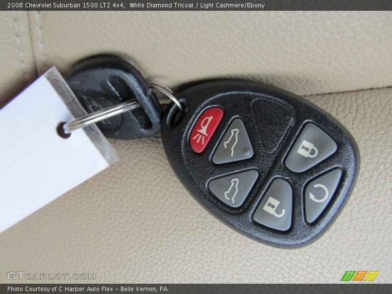 White Diamond Tricoat / Light Cashmere/Ebony 2008 Chevrolet Suburban 1500 LTZ 4x4