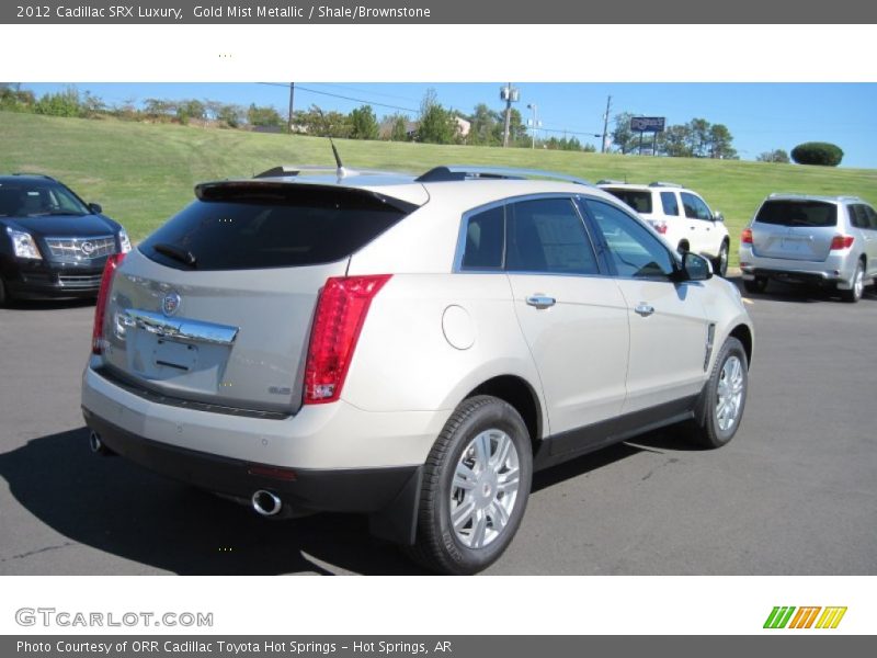 Gold Mist Metallic / Shale/Brownstone 2012 Cadillac SRX Luxury