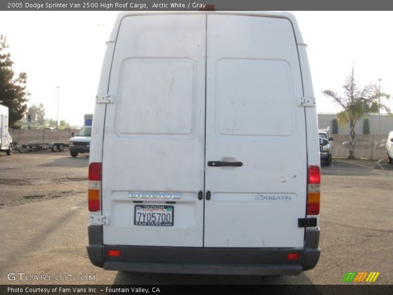 Arctic White / Gray 2005 Dodge Sprinter Van 2500 High Roof Cargo