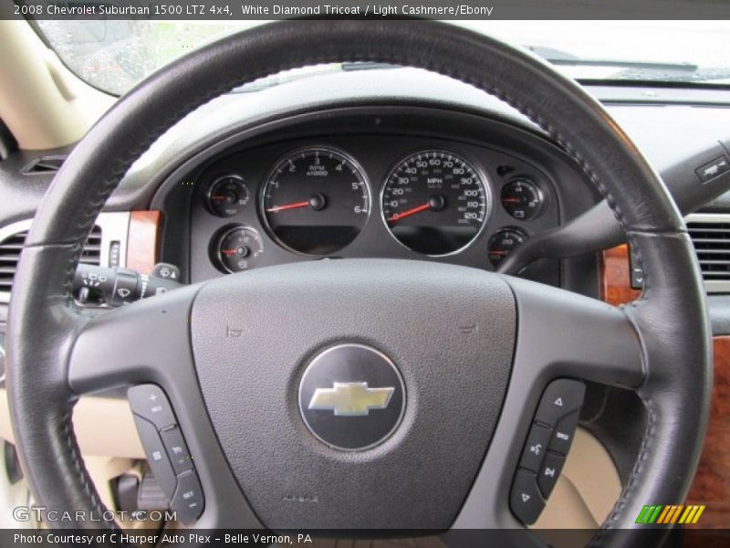 White Diamond Tricoat / Light Cashmere/Ebony 2008 Chevrolet Suburban 1500 LTZ 4x4