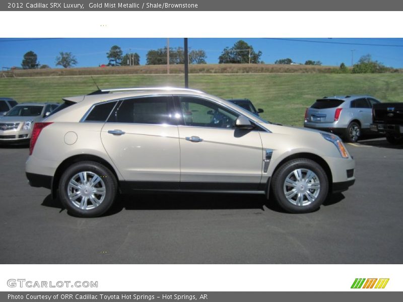 Gold Mist Metallic / Shale/Brownstone 2012 Cadillac SRX Luxury