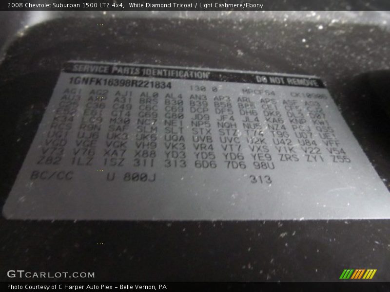 White Diamond Tricoat / Light Cashmere/Ebony 2008 Chevrolet Suburban 1500 LTZ 4x4