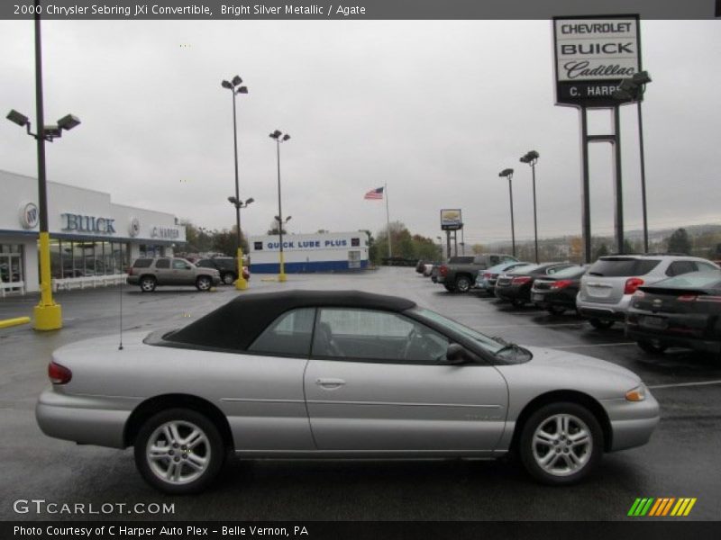 Bright Silver Metallic / Agate 2000 Chrysler Sebring JXi Convertible
