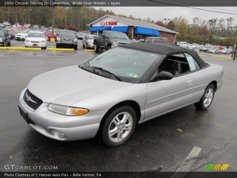 Bright Silver Metallic / Agate 2000 Chrysler Sebring JXi Convertible