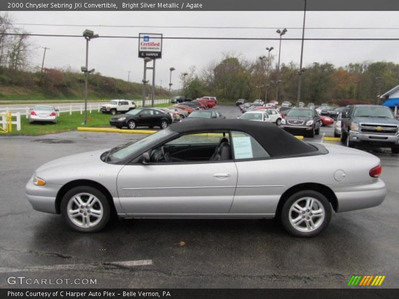 Bright Silver Metallic / Agate 2000 Chrysler Sebring JXi Convertible
