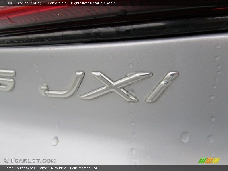 Bright Silver Metallic / Agate 2000 Chrysler Sebring JXi Convertible
