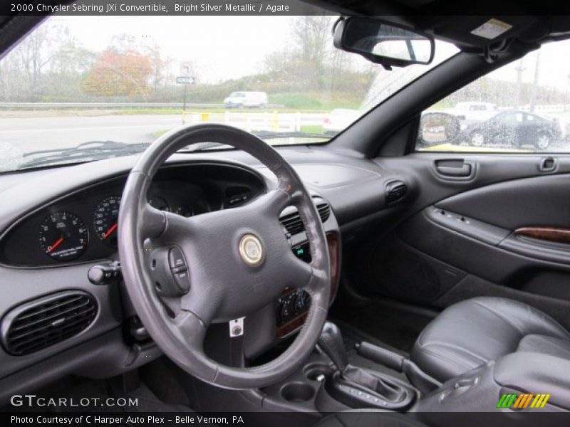 Bright Silver Metallic / Agate 2000 Chrysler Sebring JXi Convertible