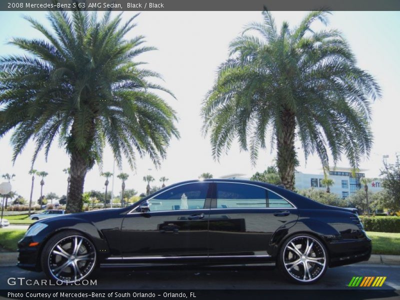 Black / Black 2008 Mercedes-Benz S 63 AMG Sedan