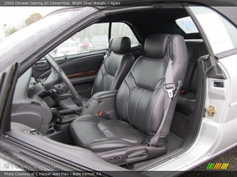 Bright Silver Metallic / Agate 2000 Chrysler Sebring JXi Convertible