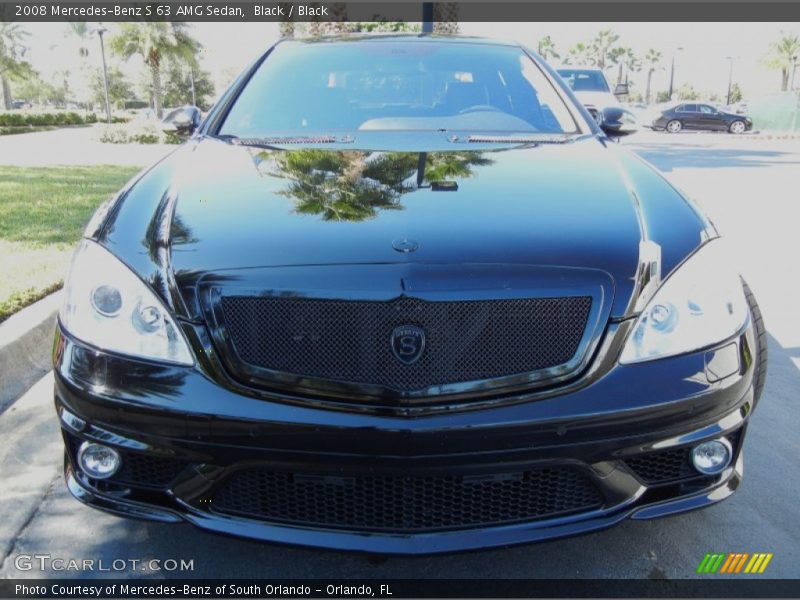 Black / Black 2008 Mercedes-Benz S 63 AMG Sedan