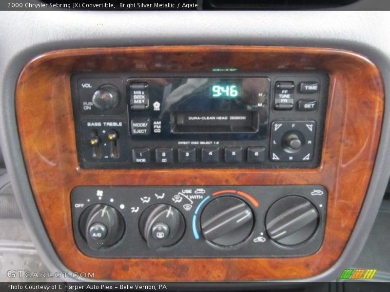 Bright Silver Metallic / Agate 2000 Chrysler Sebring JXi Convertible