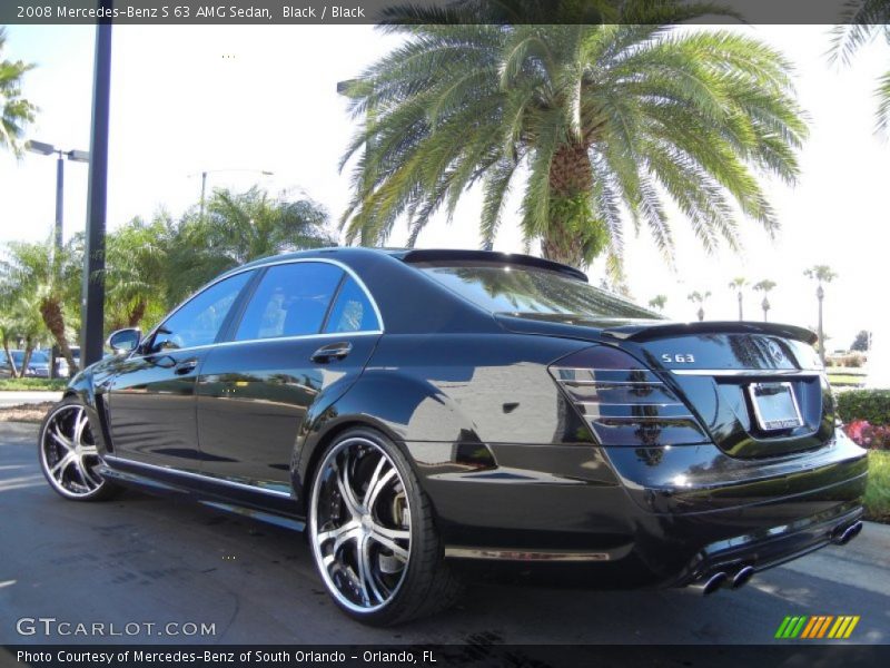 Black / Black 2008 Mercedes-Benz S 63 AMG Sedan