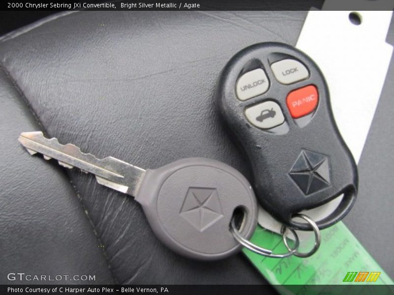 Bright Silver Metallic / Agate 2000 Chrysler Sebring JXi Convertible