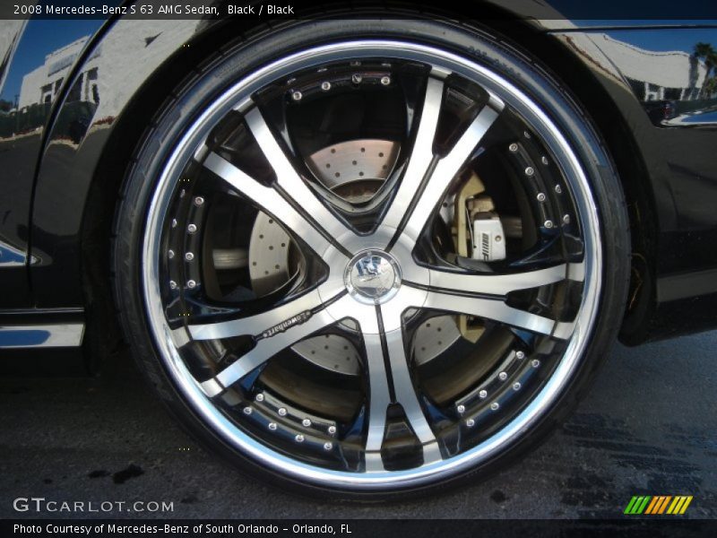Black / Black 2008 Mercedes-Benz S 63 AMG Sedan