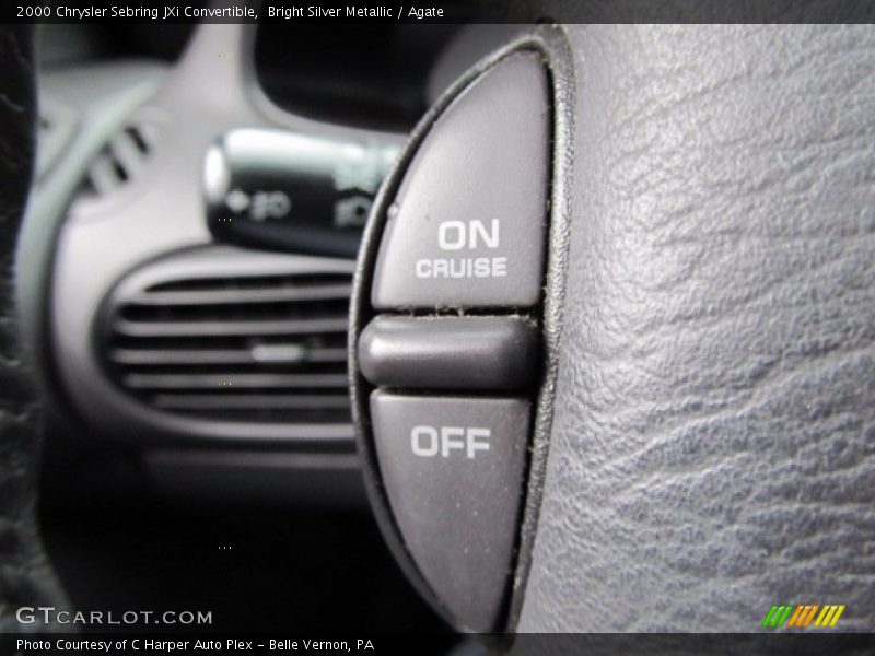 Bright Silver Metallic / Agate 2000 Chrysler Sebring JXi Convertible