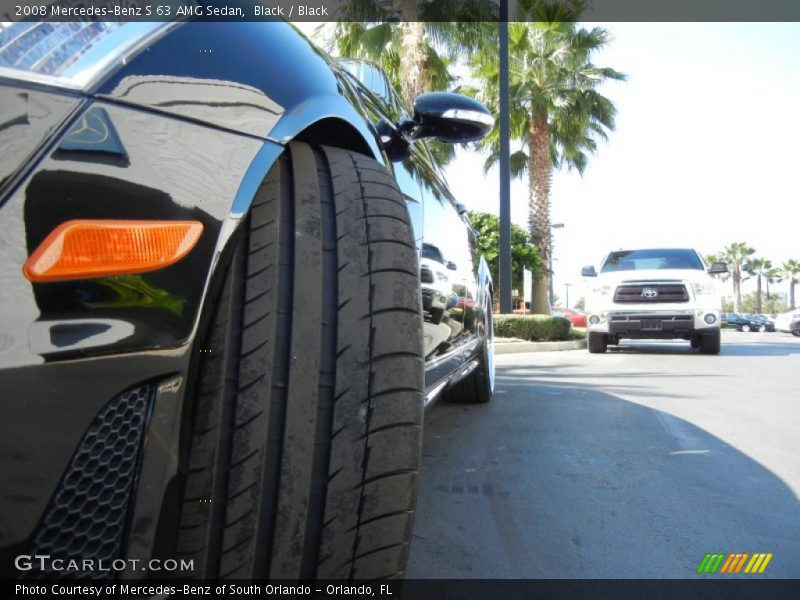 Black / Black 2008 Mercedes-Benz S 63 AMG Sedan