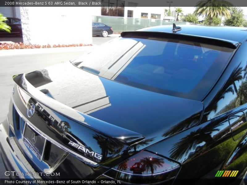 Black / Black 2008 Mercedes-Benz S 63 AMG Sedan