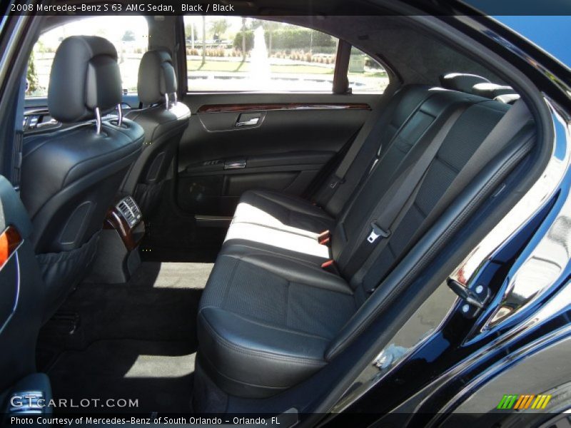 Black / Black 2008 Mercedes-Benz S 63 AMG Sedan
