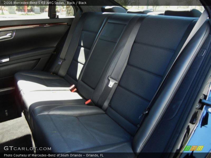 Black / Black 2008 Mercedes-Benz S 63 AMG Sedan