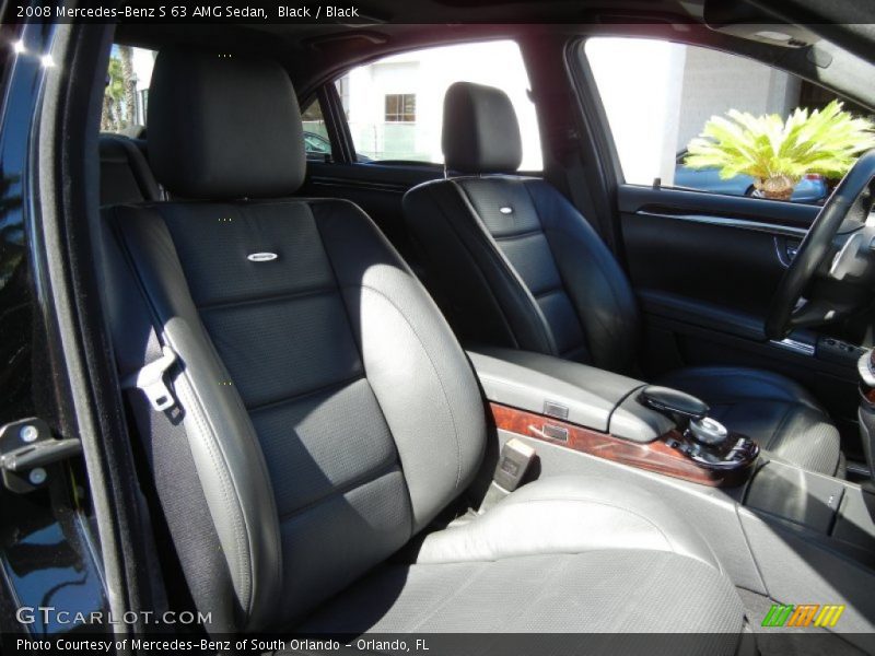 Black / Black 2008 Mercedes-Benz S 63 AMG Sedan