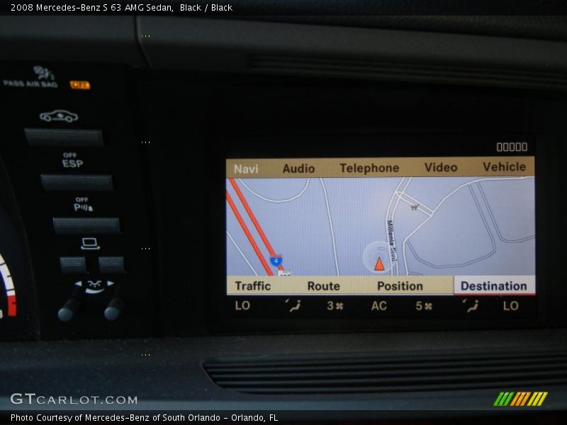 Navigation of 2008 S 63 AMG Sedan
