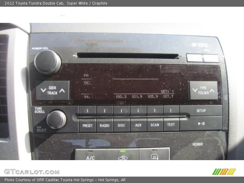 Super White / Graphite 2012 Toyota Tundra Double Cab