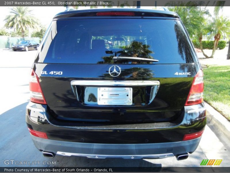 Obsidian Black Metallic / Black 2007 Mercedes-Benz GL 450