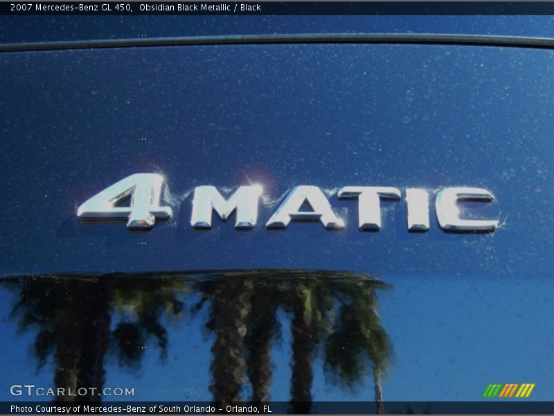 Obsidian Black Metallic / Black 2007 Mercedes-Benz GL 450