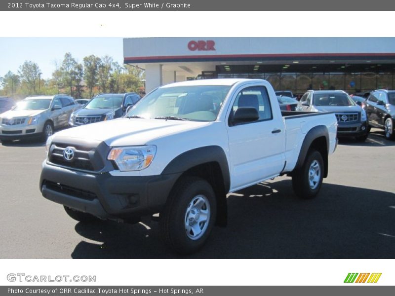 Super White / Graphite 2012 Toyota Tacoma Regular Cab 4x4