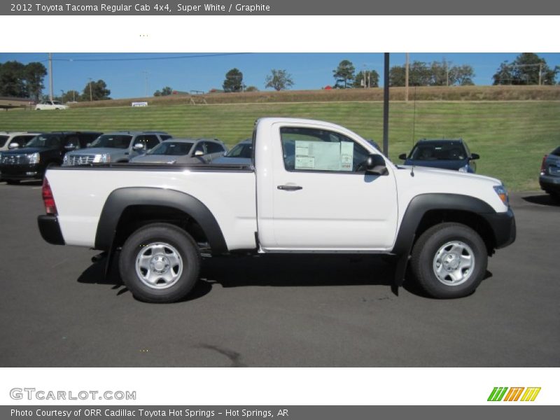 Super White / Graphite 2012 Toyota Tacoma Regular Cab 4x4