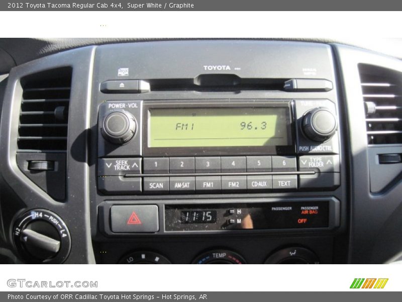 Super White / Graphite 2012 Toyota Tacoma Regular Cab 4x4