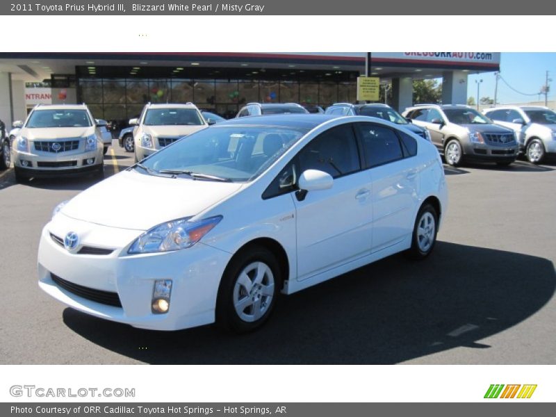 Blizzard White Pearl / Misty Gray 2011 Toyota Prius Hybrid III