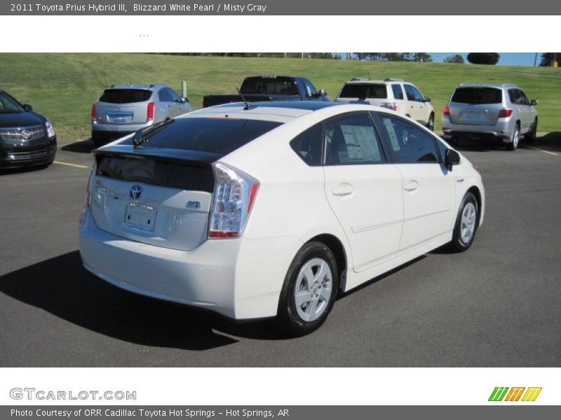 Blizzard White Pearl / Misty Gray 2011 Toyota Prius Hybrid III
