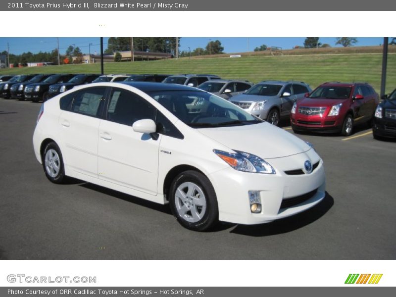 Blizzard White Pearl / Misty Gray 2011 Toyota Prius Hybrid III