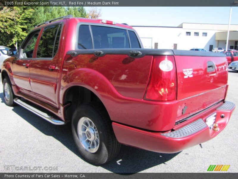 Red Fire / Medium Dark Flint 2005 Ford Explorer Sport Trac XLT