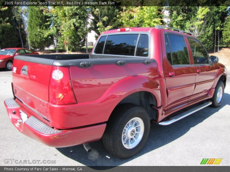 Red Fire / Medium Dark Flint 2005 Ford Explorer Sport Trac XLT