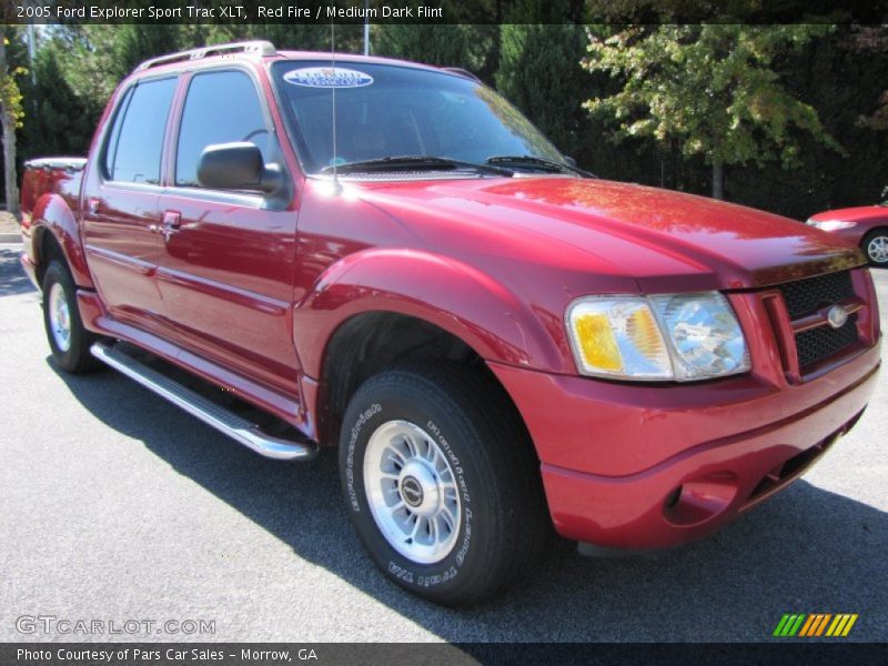 Red Fire / Medium Dark Flint 2005 Ford Explorer Sport Trac XLT