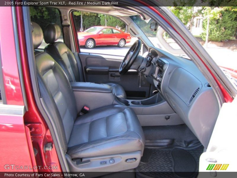 Red Fire / Medium Dark Flint 2005 Ford Explorer Sport Trac XLT