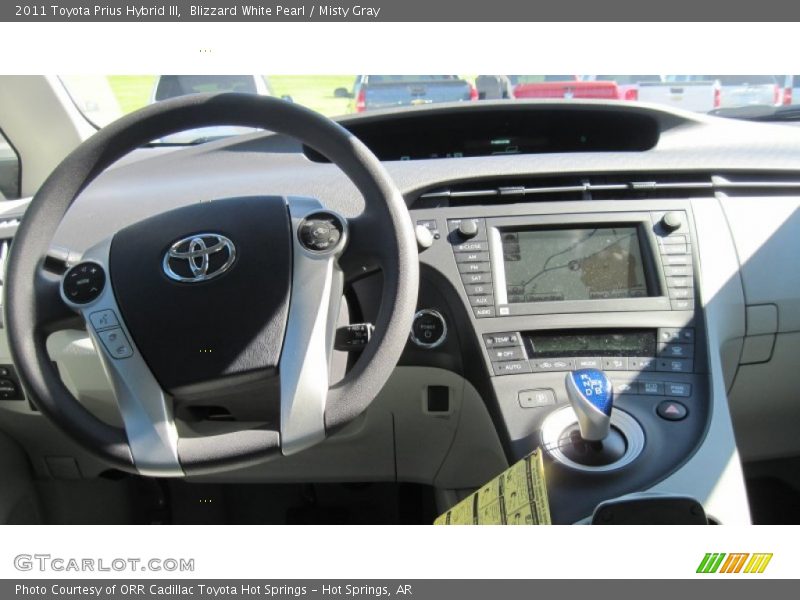Blizzard White Pearl / Misty Gray 2011 Toyota Prius Hybrid III