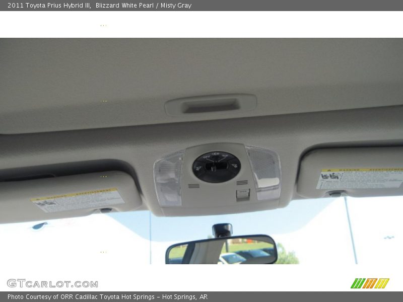 Blizzard White Pearl / Misty Gray 2011 Toyota Prius Hybrid III