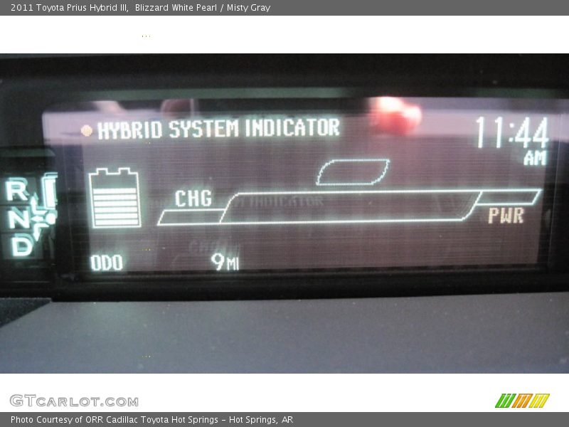 Blizzard White Pearl / Misty Gray 2011 Toyota Prius Hybrid III